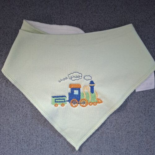 Slabbetje met een treintje